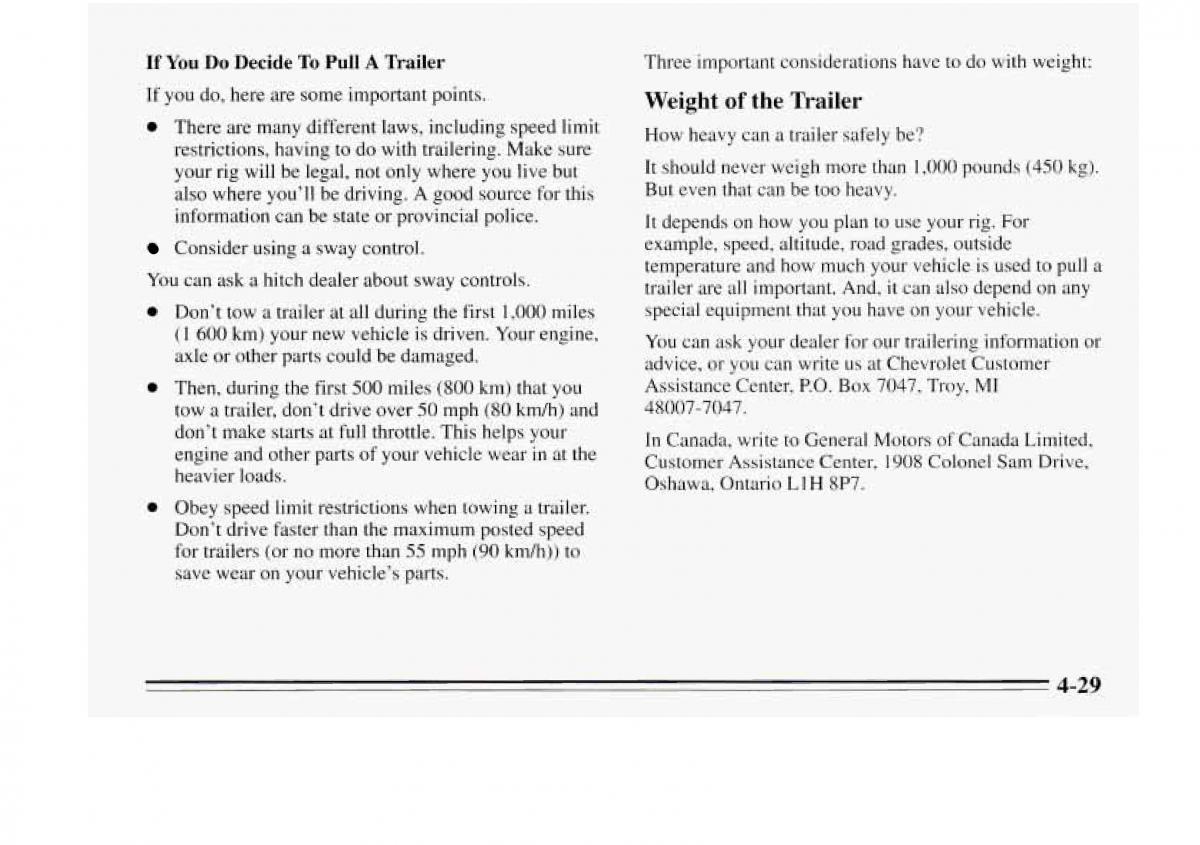 Chevrolet Monte Carlo V 5 owners manual / page 157