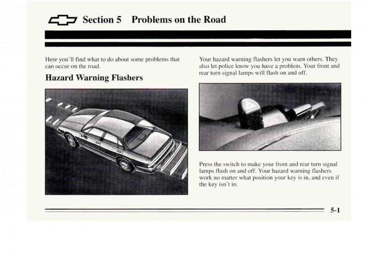 Chevrolet Monte Carlo V 5 owners manual / page 163