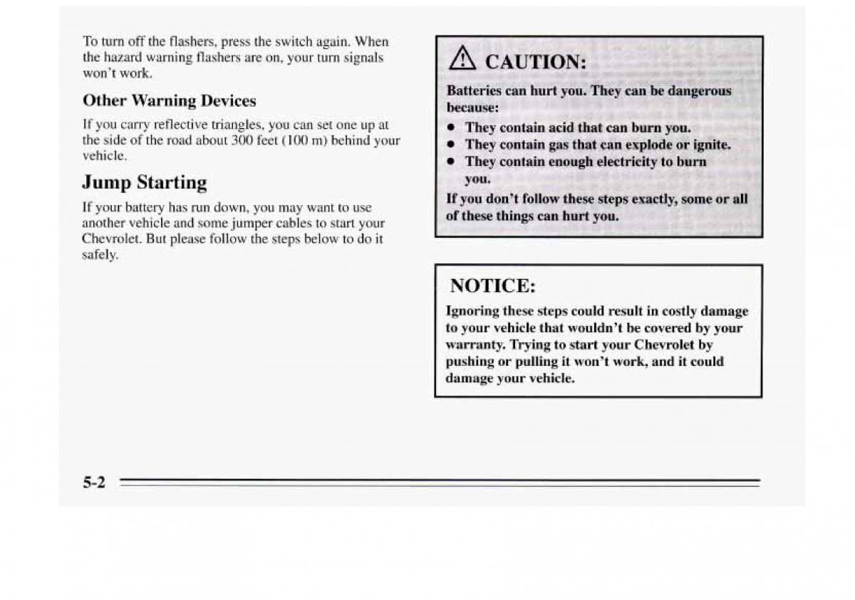 Chevrolet Monte Carlo V 5 owners manual / page 164