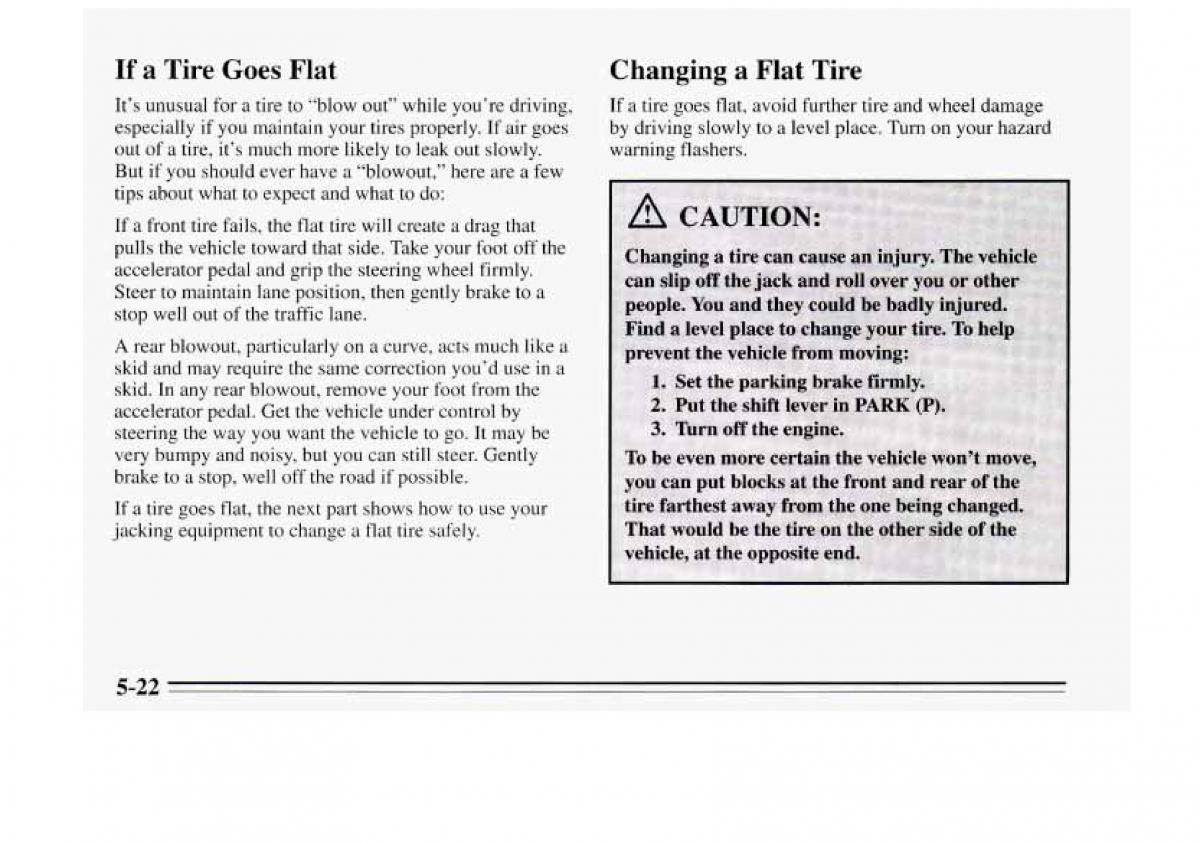 Chevrolet Monte Carlo V 5 owners manual / page 184