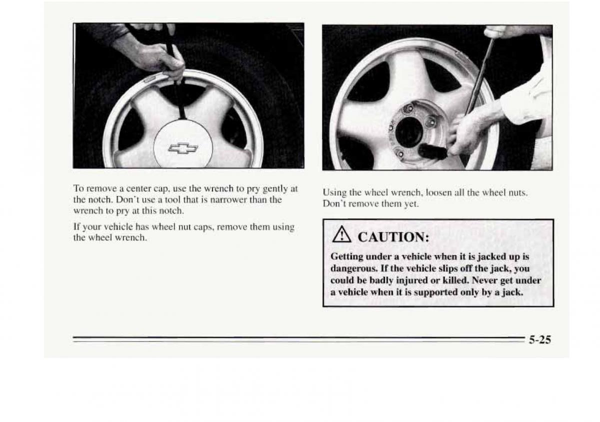 Chevrolet Monte Carlo V 5 owners manual / page 187