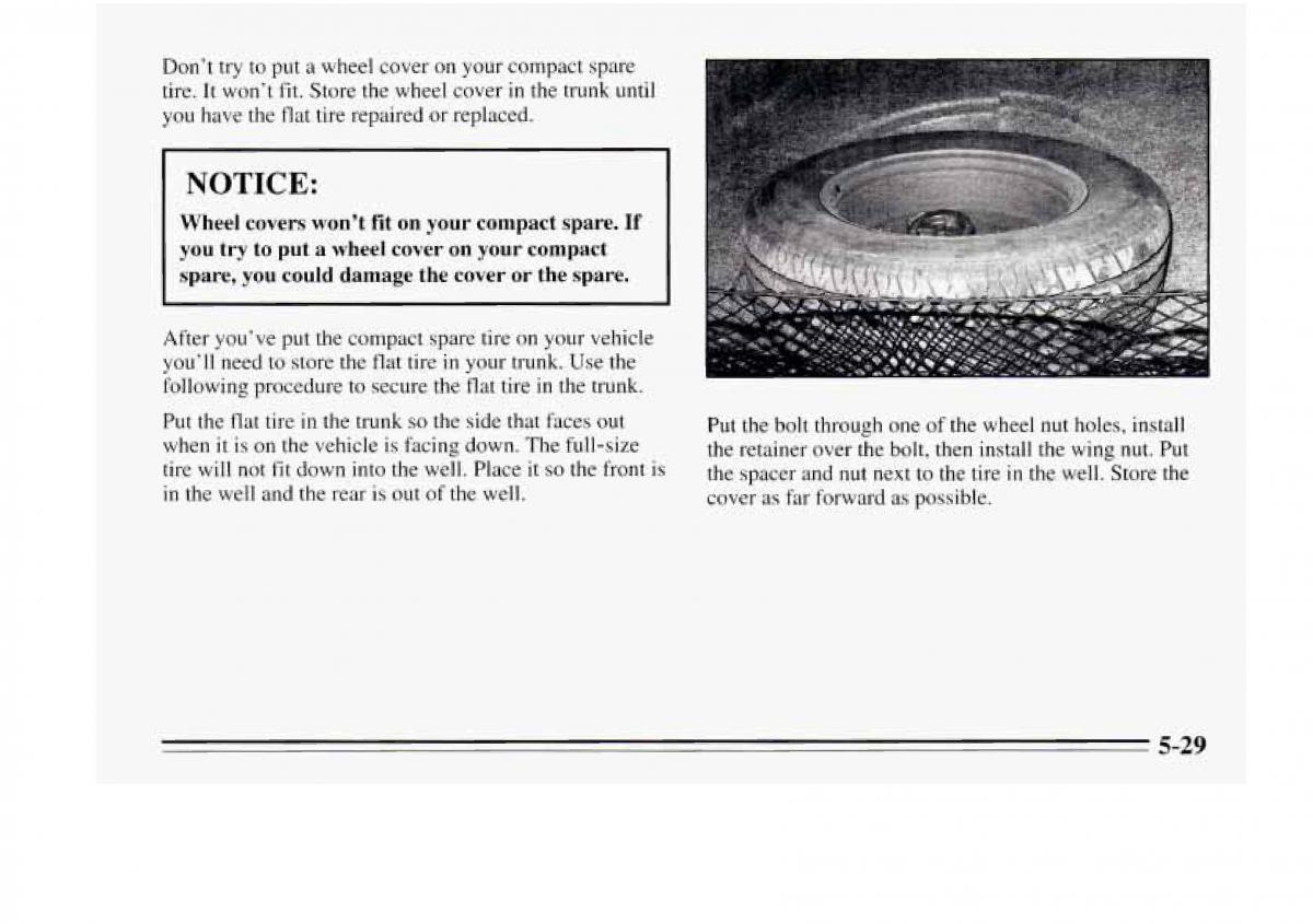 Chevrolet Monte Carlo V 5 owners manual / page 191