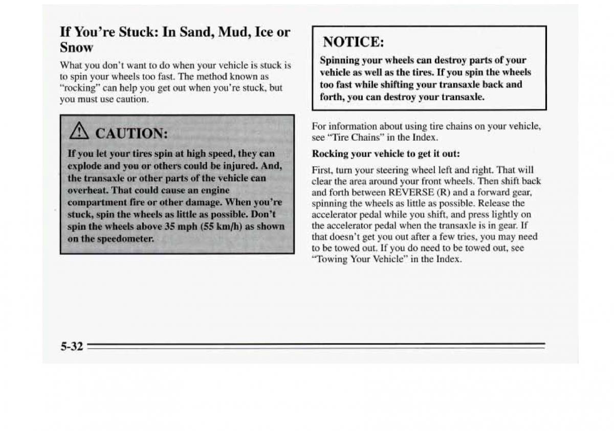 Chevrolet Monte Carlo V 5 owners manual / page 194