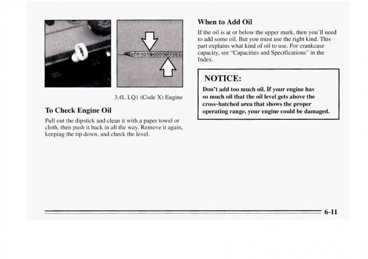 Chevrolet Monte Carlo V 5 owners manual / page 205