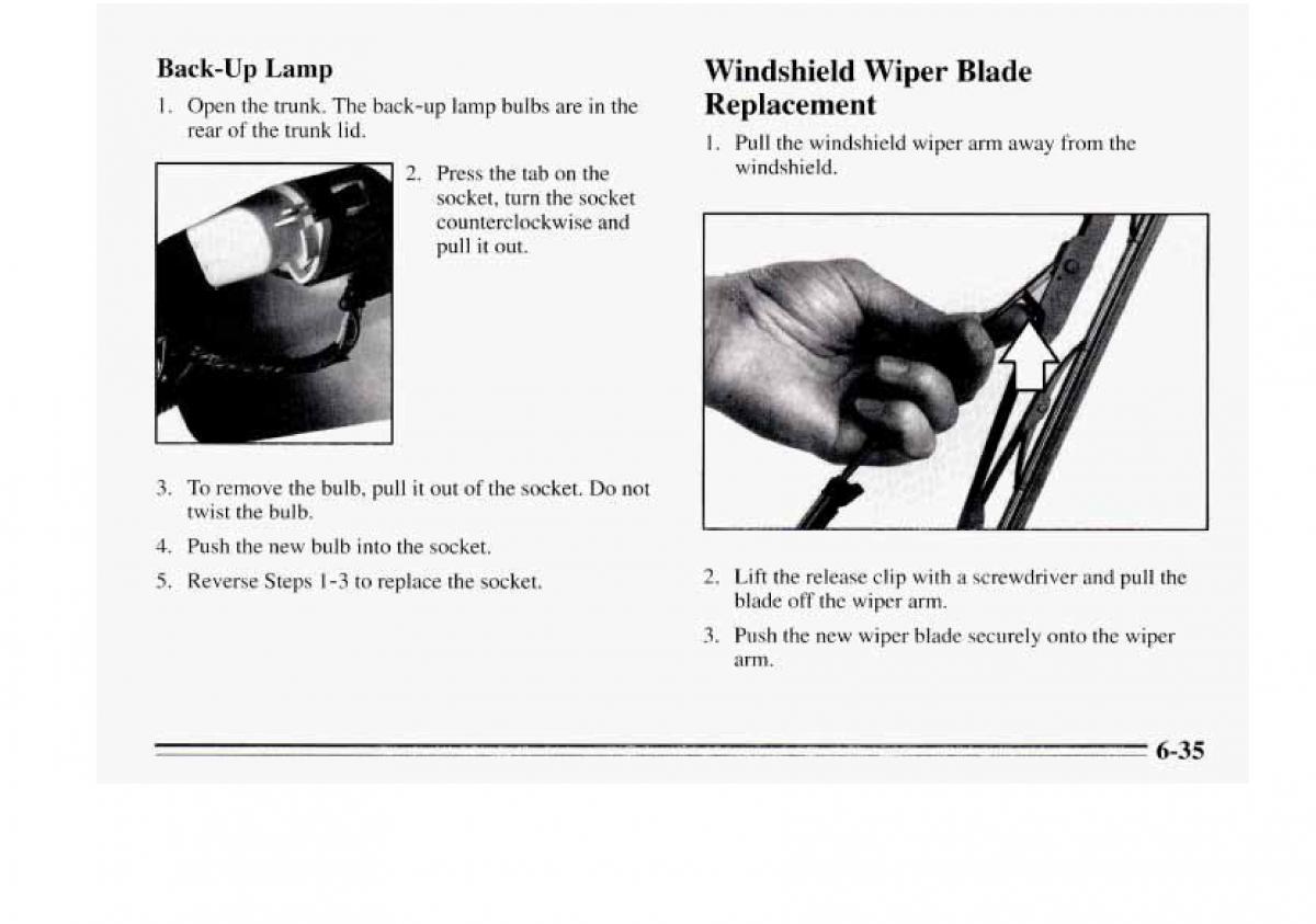 Chevrolet Monte Carlo V 5 owners manual / page 229