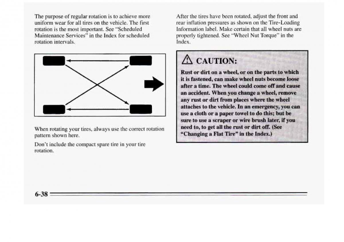 Chevrolet Monte Carlo V 5 owners manual / page 232