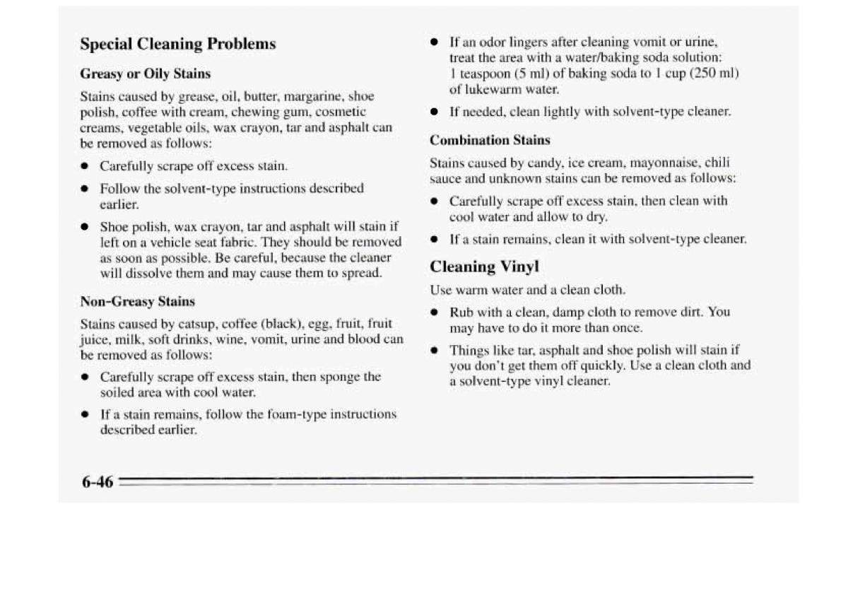 Chevrolet Monte Carlo V 5 owners manual / page 240