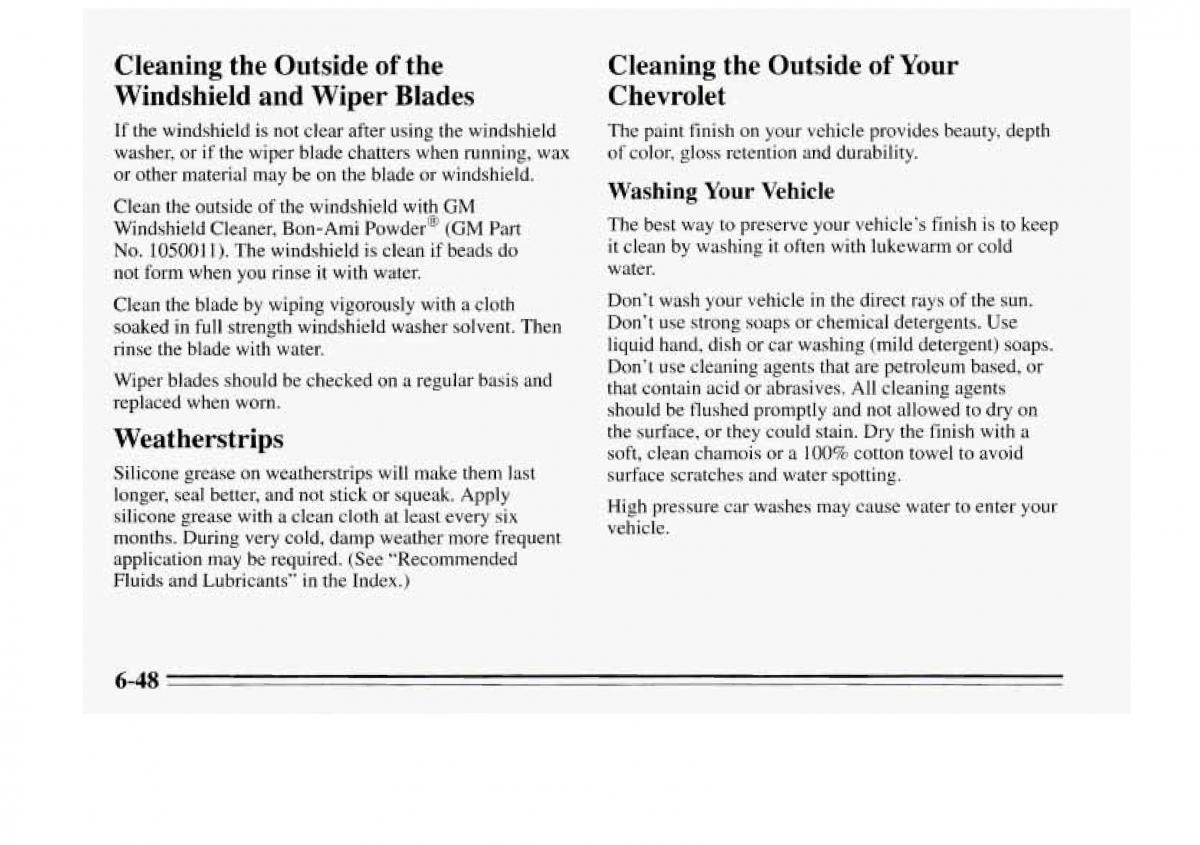 Chevrolet Monte Carlo V 5 owners manual / page 242