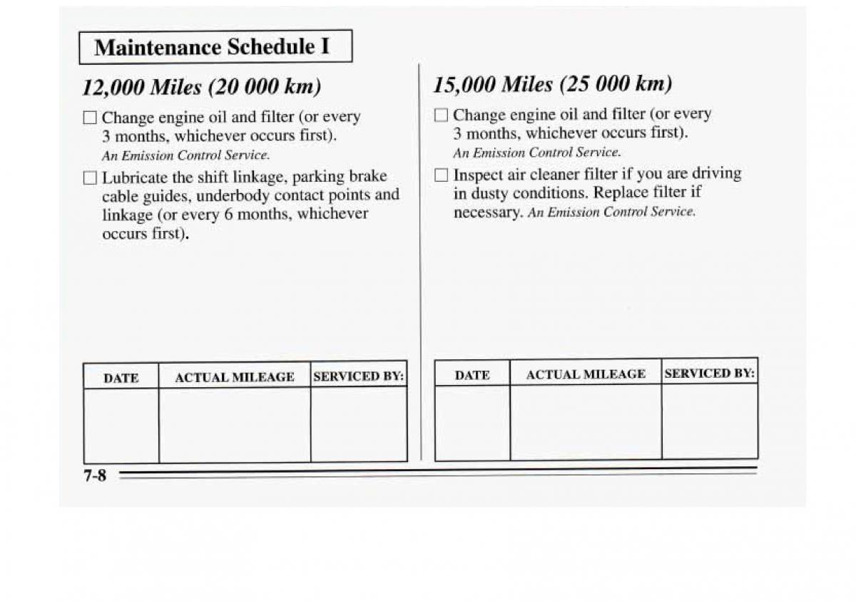 Chevrolet Monte Carlo V 5 owners manual / page 266