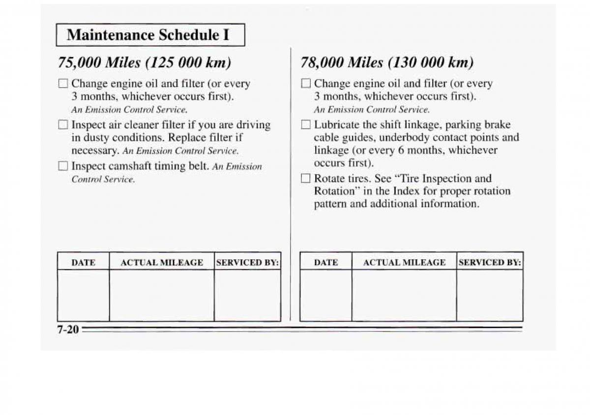 Chevrolet Monte Carlo V 5 owners manual / page 278