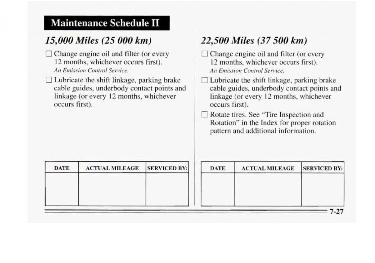 Chevrolet Monte Carlo V 5 owners manual / page 285