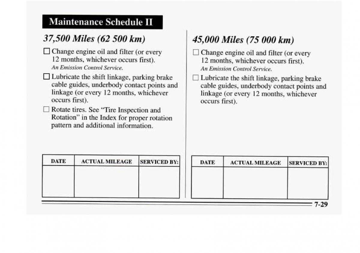 Chevrolet Monte Carlo V 5 owners manual / page 287