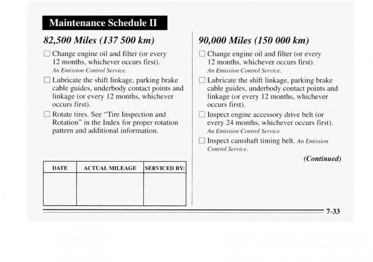 Chevrolet Monte Carlo V 5 owners manual / page 291