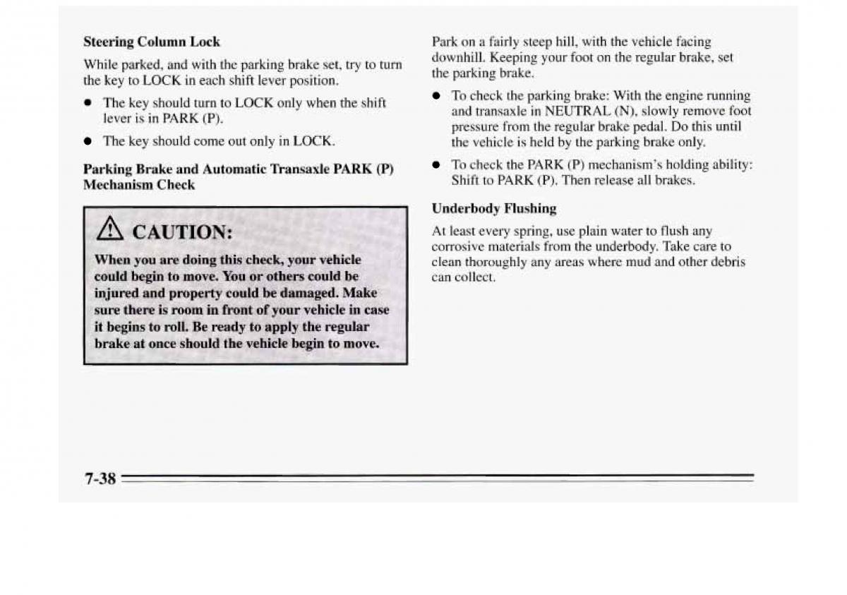 Chevrolet Monte Carlo V 5 owners manual / page 296