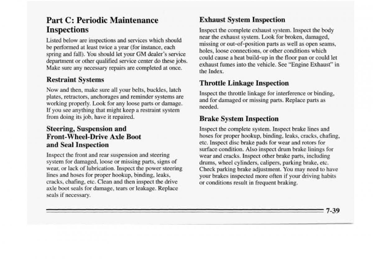 Chevrolet Monte Carlo V 5 owners manual / page 297