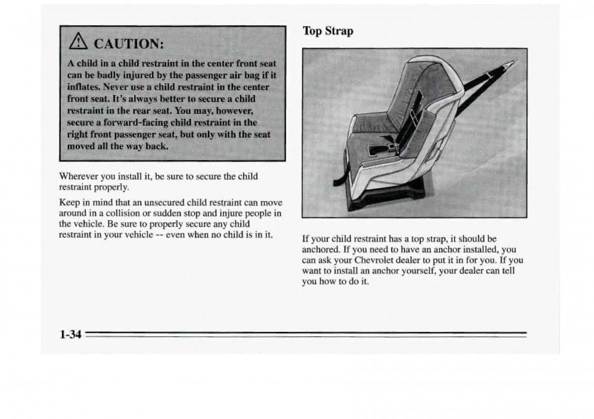 Chevrolet Monte Carlo V 5 owners manual / page 44