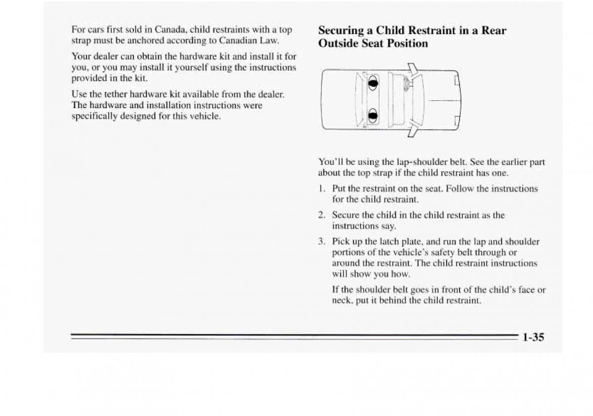 Chevrolet Monte Carlo V 5 owners manual / page 45