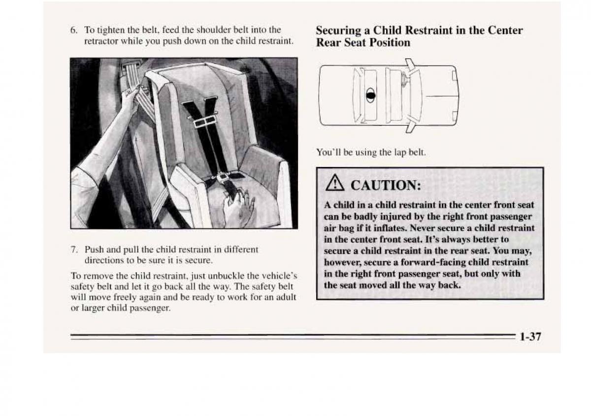 Chevrolet Monte Carlo V 5 owners manual / page 47