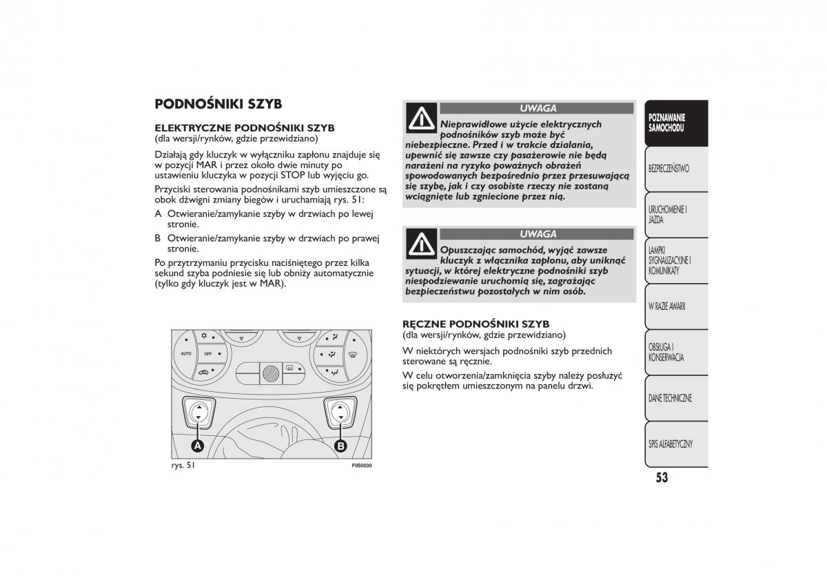manual  Fiat 500 instrukcja / page 56