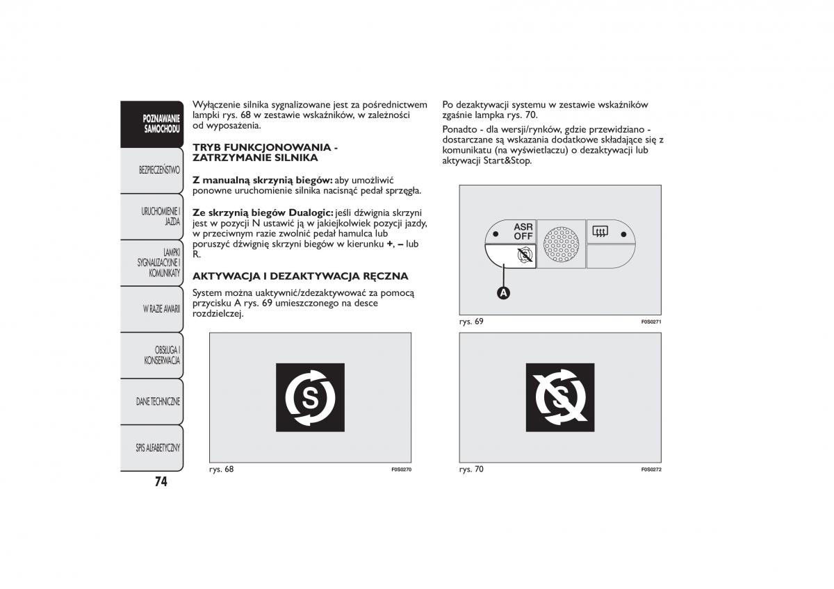 manual  Fiat 500 instrukcja / page 77