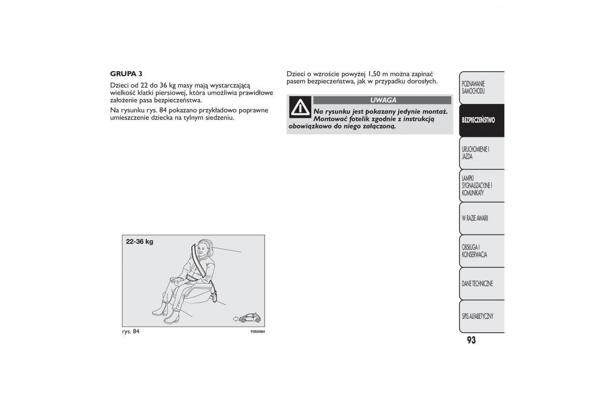 manual  Fiat 500 instrukcja / page 96