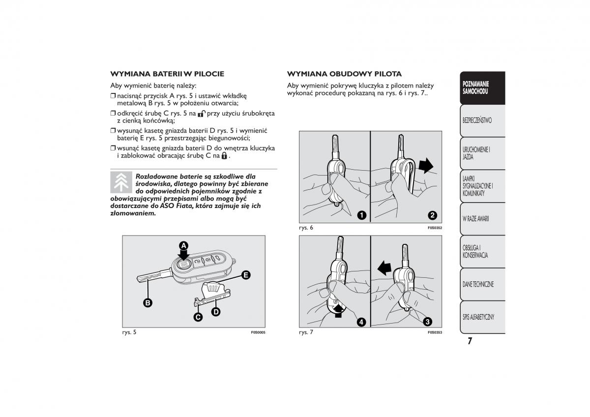Fiat 500 instrukcja obslugi / page 10