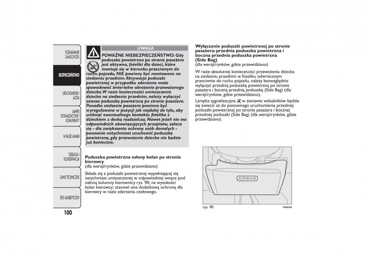 Fiat 500 instrukcja obslugi / page 103