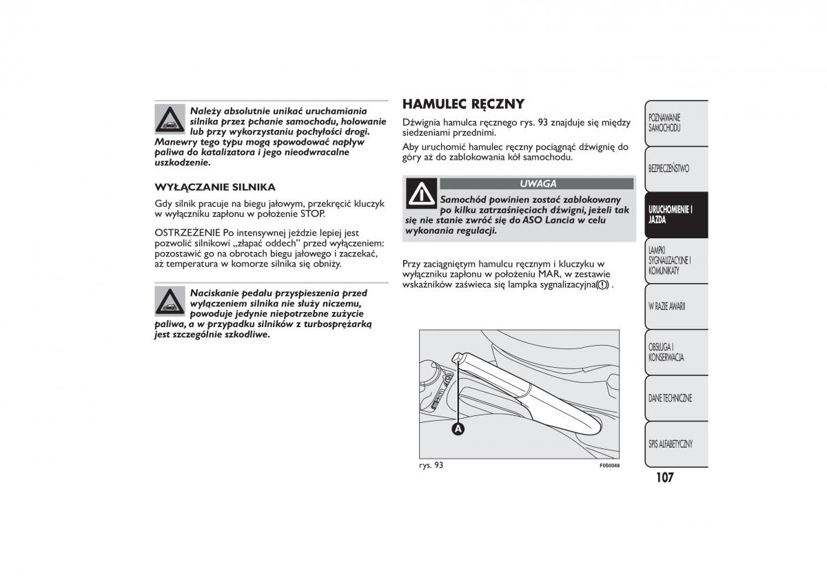 manual  Fiat 500 instrukcja / page 110