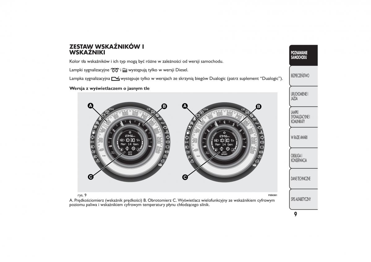 Fiat 500 instrukcja obslugi / page 12