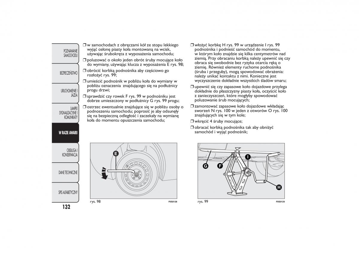 manual  Fiat 500 instrukcja / page 135