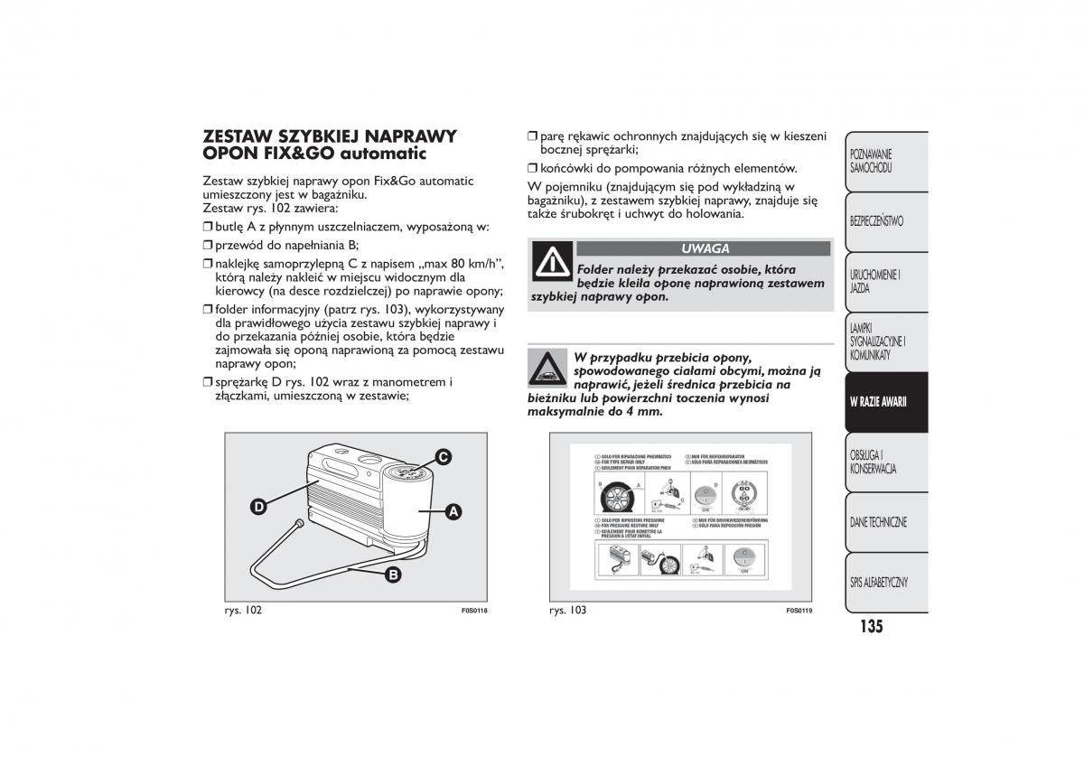 manual  Fiat 500 instrukcja / page 138