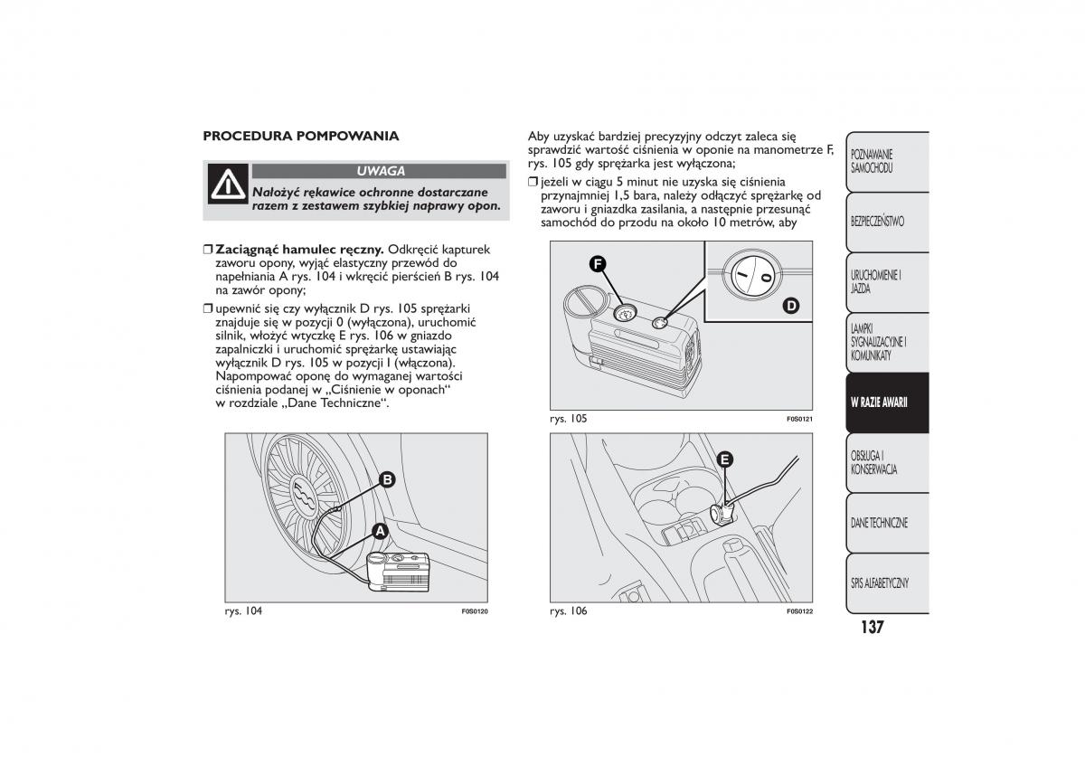 manual  Fiat 500 instrukcja / page 140