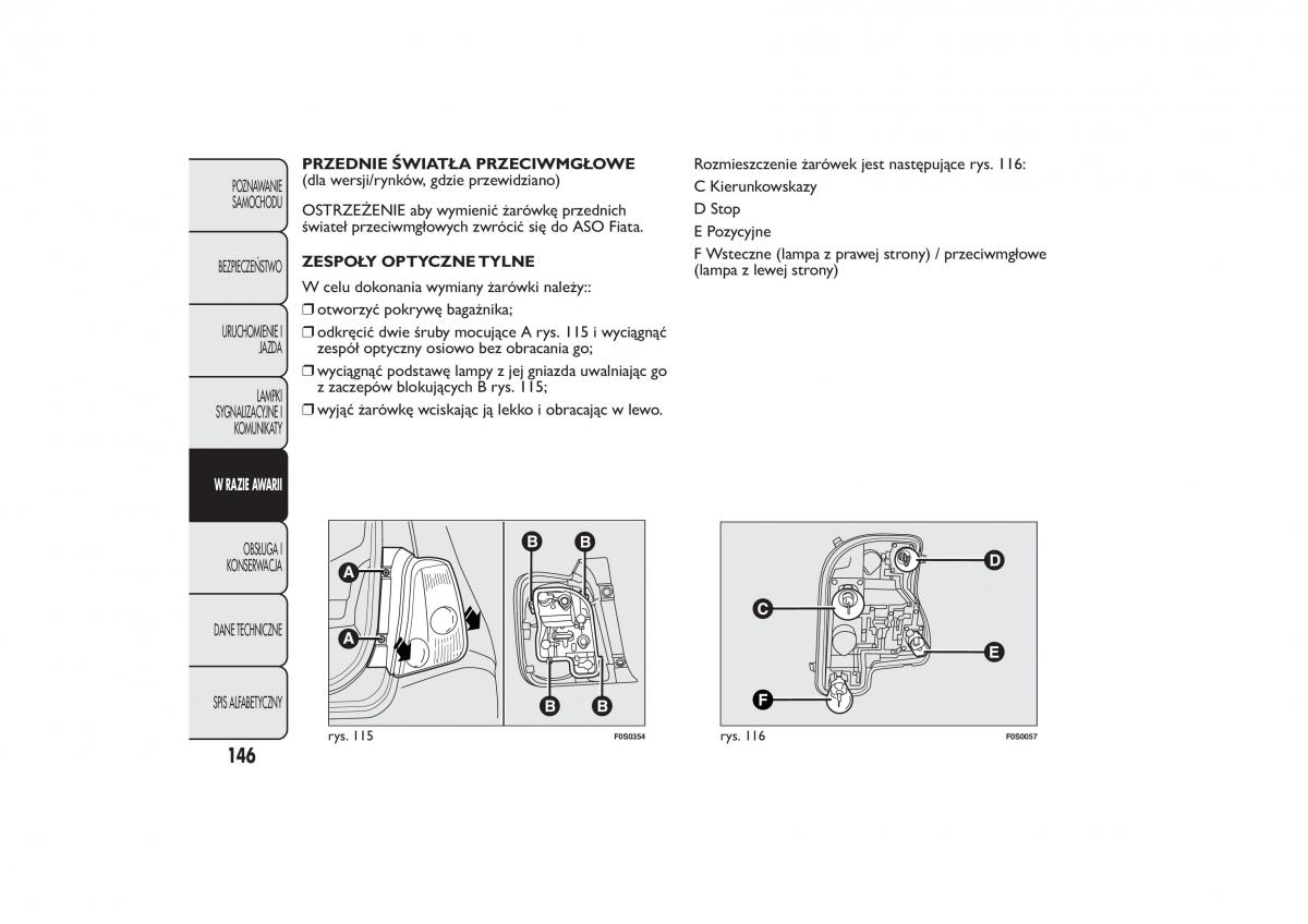 manual  Fiat 500 instrukcja / page 149