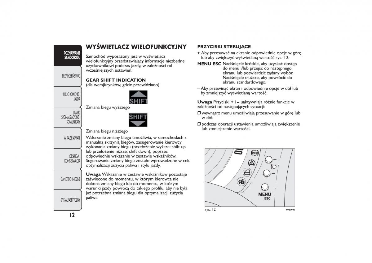 Fiat 500 instrukcja obslugi / page 15