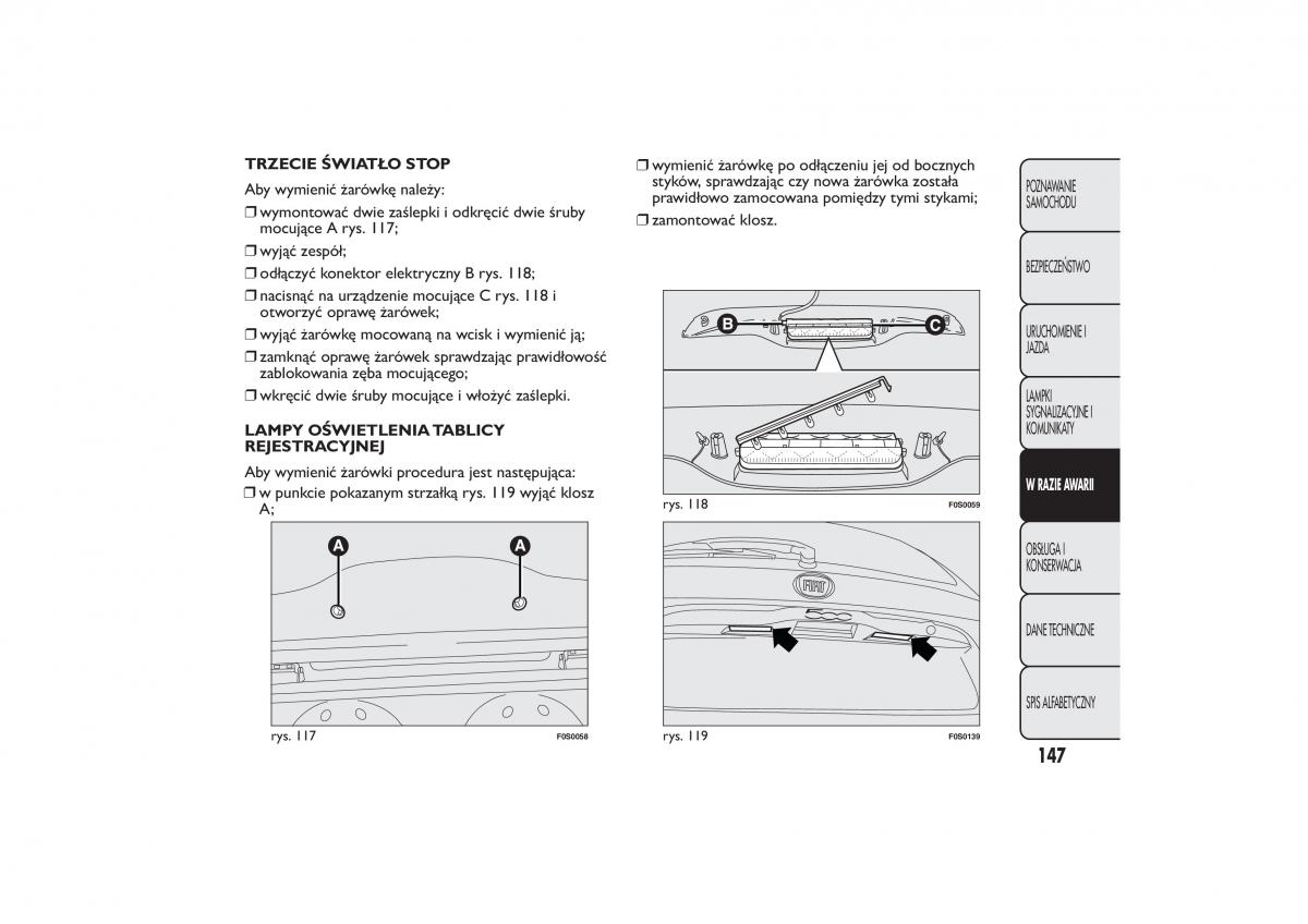 manual  Fiat 500 instrukcja / page 150