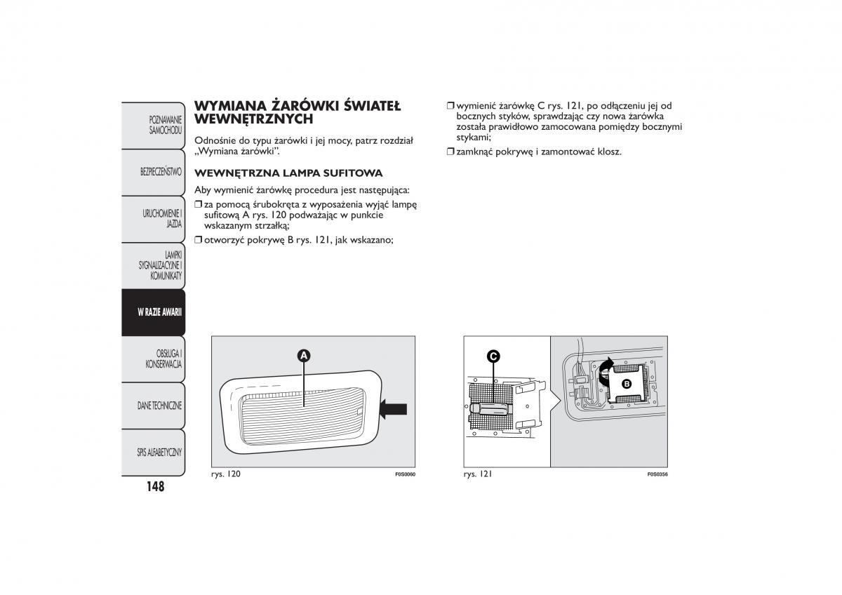 manual  Fiat 500 instrukcja / page 151