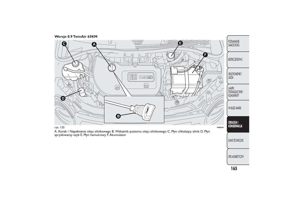 Fiat 500 instrukcja obslugi / page 168