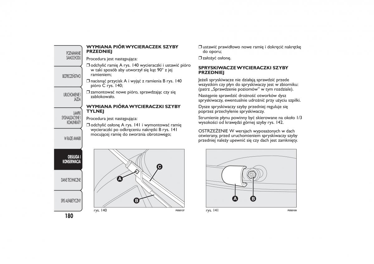 Fiat 500 instrukcja obslugi / page 183