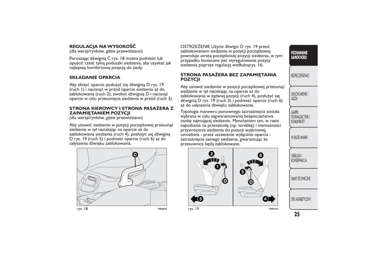 Fiat 500 instrukcja obslugi / page 28