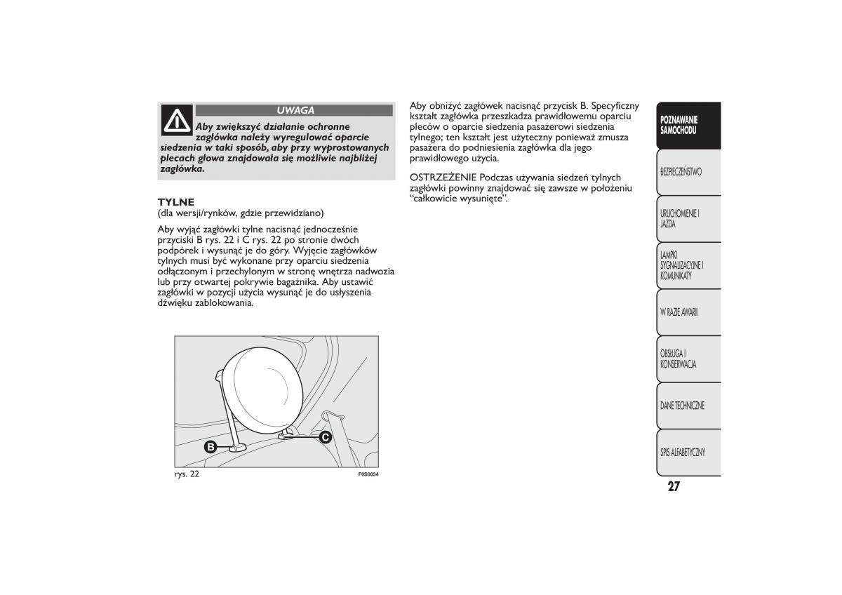 Fiat 500 instrukcja obslugi / page 30