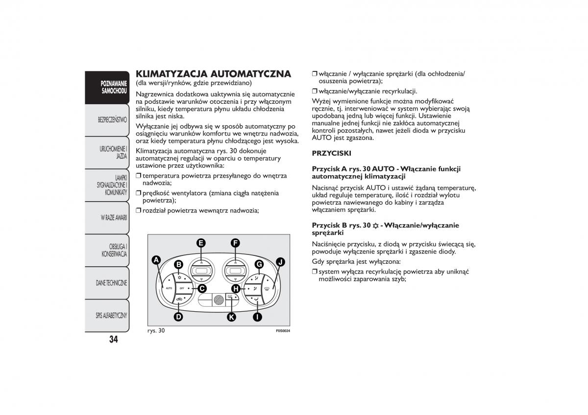 Fiat 500 instrukcja obslugi / page 37