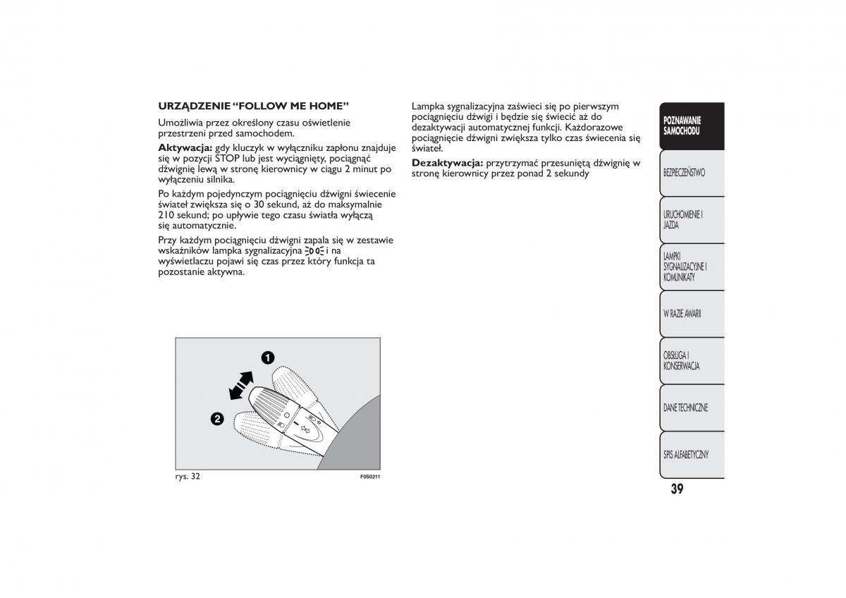 manual  Fiat 500 instrukcja / page 42
