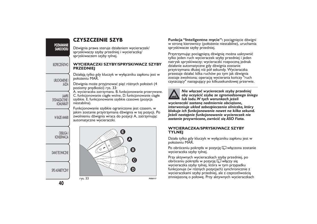 manual  Fiat 500 instrukcja / page 43