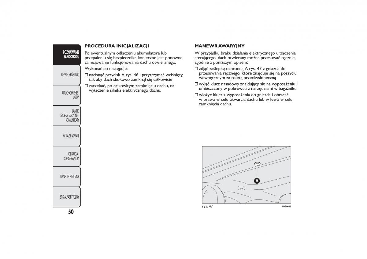 manual  Fiat 500 instrukcja / page 53
