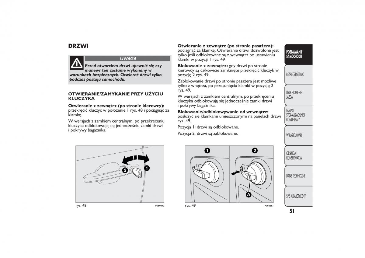 manual  Fiat 500 instrukcja / page 54
