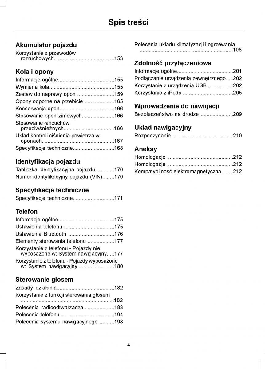 Ford Kuga I 1 instrukcja obslugi / page 6