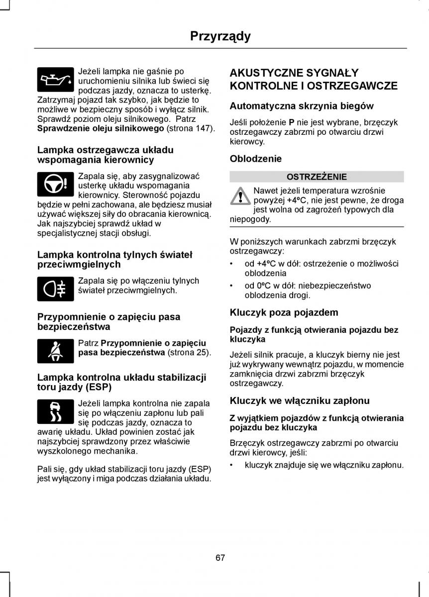 Ford Kuga I 1 instrukcja obslugi / page 69