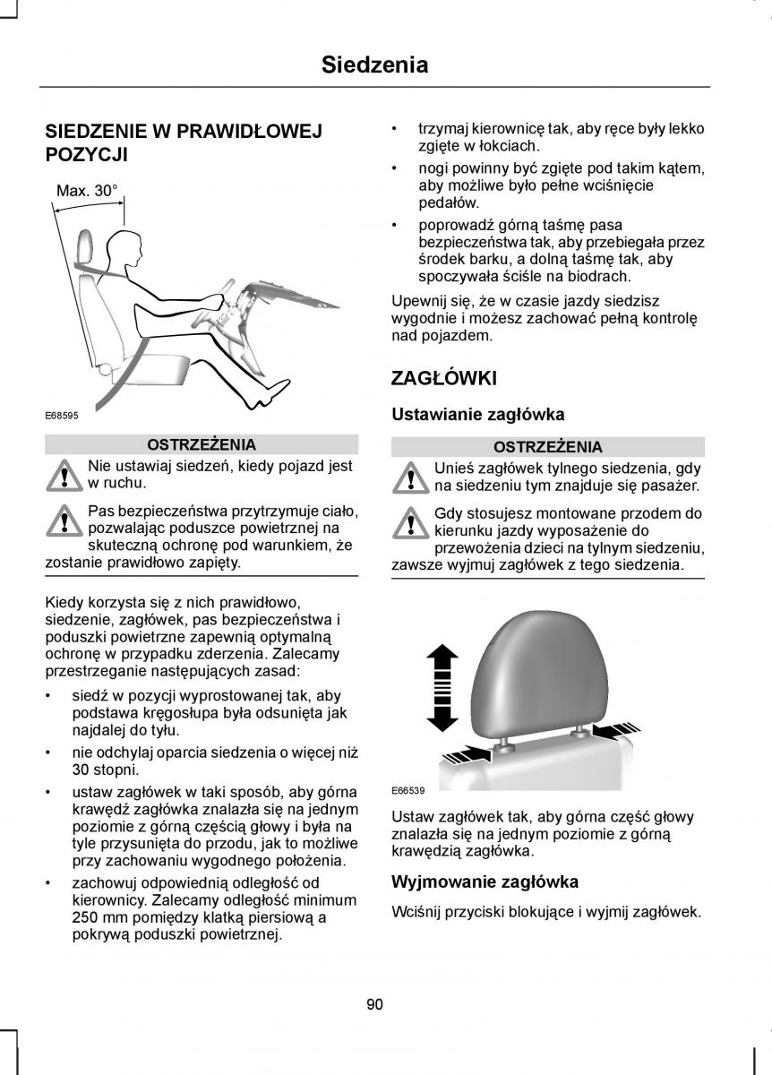 Ford Kuga I 1 instrukcja obslugi / page 92