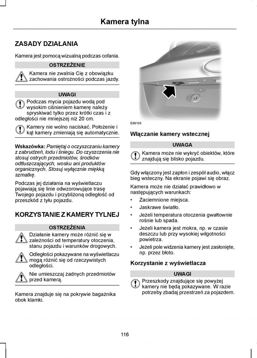 Ford Kuga I 1 instrukcja obslugi / page 118