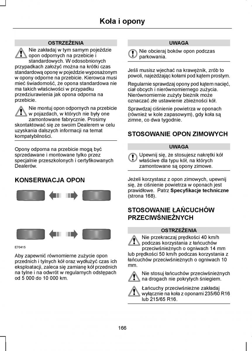 Ford Kuga I 1 instrukcja obslugi / page 168